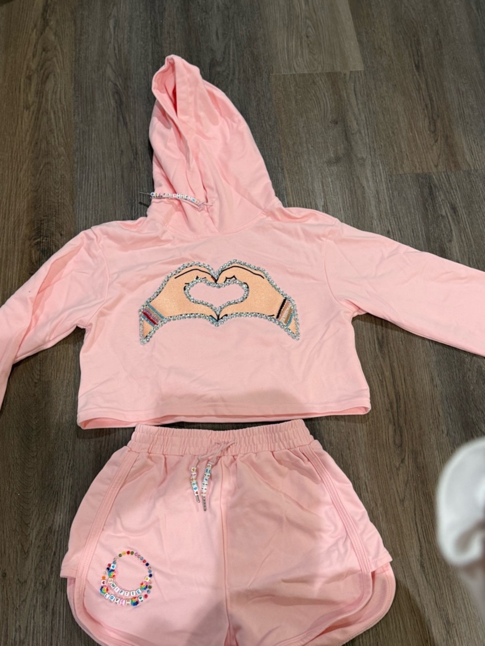 Lola and the boys “Swiftie” Cropped Hoodie with Matching Shorts